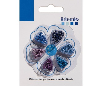 Mini Brads 3mm 120τεμ - μπλε Mini Brads 3mm 120τεμ - μπλε