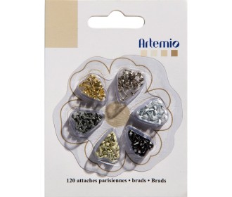 Mini Brads 3mm 120τεμ - κλασικό  Mini Brads 3mm 120τεμ - κλασικό