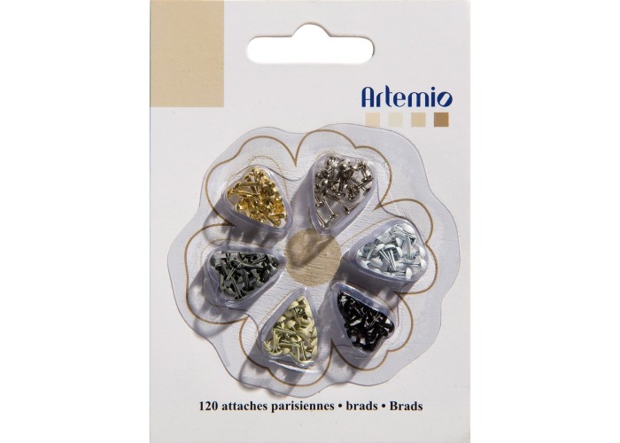 Mini Brads 3mm 120τεμ - κλασικό Mini Brads 3mm 120τεμ - κλασικό