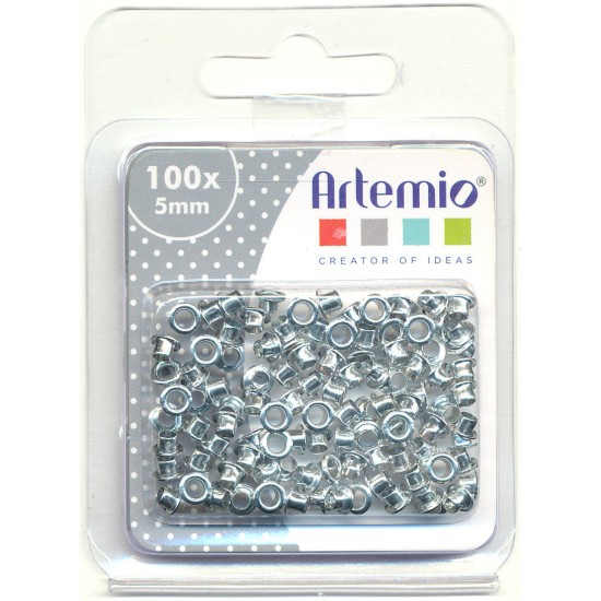 Τρουκς ασημί 100τεμ 5mm