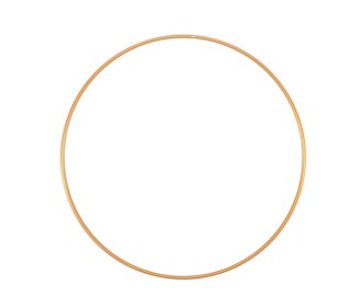 Μεταλλικό Στεφάνι Χρυσό 25cm 3mm Μεταλλικό Στεφάνι Χρυσό 25cm 3mm