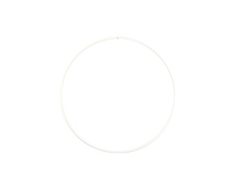 Μεταλλικό Στεφάνι Λευκό 25cm 3mm Μεταλλικό Στεφάνι Λευκό 25cm 3mm