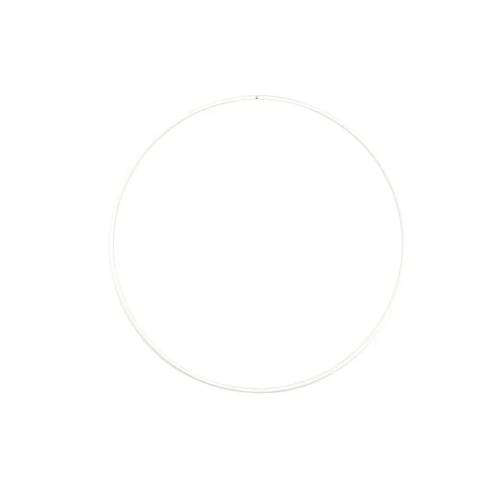 Μεταλλικό Στεφάνι Λευκό 25cm 3mm