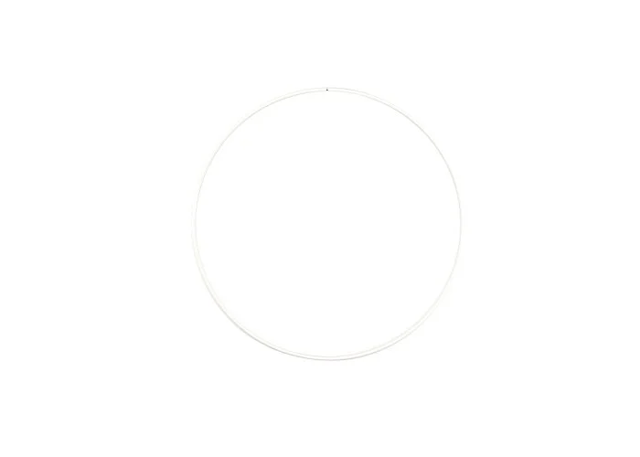 Μεταλλικό Στεφάνι Λευκό 25cm 3mm