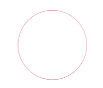 Μεταλλικό στεφάνι ροζ 25cm 3mm Μεταλλικό στεφάνι ροζ 25cm 3mm