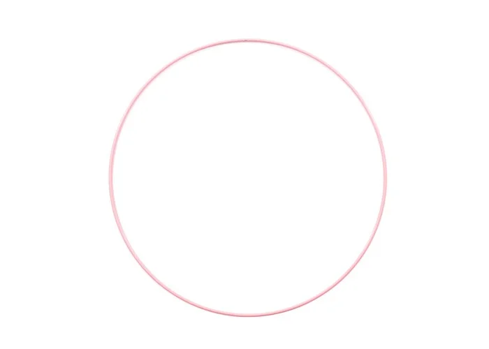 Μεταλλικό στεφάνι ροζ 25cm 3mm