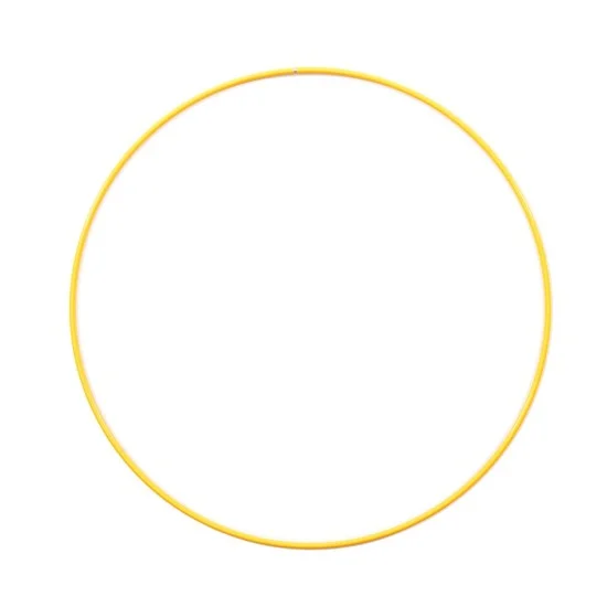 Μεταλλικό Στεφάνι Κίτρινο 25cm 3mm