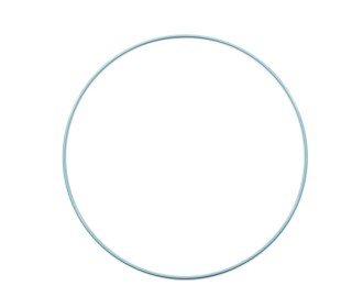 Μεταλλικό στεφάνι τιρκουάζ 25cm 3mm Μεταλλικό στεφάνι τιρκουάζ 25cm 3mm