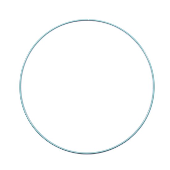 Μεταλλικό στεφάνι τιρκουάζ 25cm 3mm Μεταλλικό στεφάνι τιρκουάζ 25cm 3mm