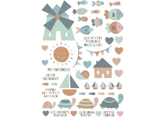 Artemio Rub on Stickers A5 Pretty Nursery Rhymes
