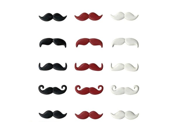 Διακοσμητικά διπλόκαρφα Μοustache Διακοσμητικά διπλόκαρφα Μοustache