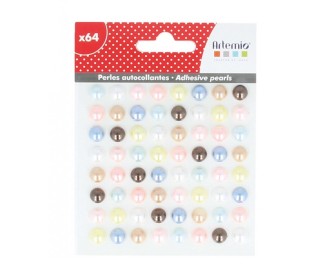 Αυτοκόλλητες πέρλες παστέλ 64τεμ Adorable Αυτοκόλλητες πέρλες παστέλ 64τεμ Adorable