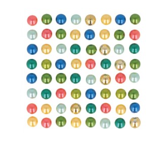 Αυτοκόλλητες πέρλες My Lord 64τεμ