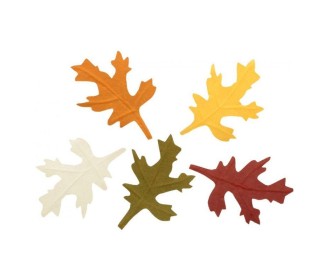 Διακοσμητικά φθινοπωρινά φύλλα 10τεμ  4-5εκ Διακοσμητικά φθινοπωρινά φύλλα 10τεμ  4-5εκ