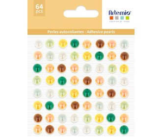 Αυτοκόλλητες πέρλες Slow Life 64τεμ