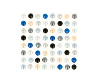 Αυτοκόλλητες πέρλες Essential 64τεμ