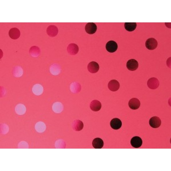 Χαρτόνι Scrapbooking 30cm x 30cm 216gr φουξ + μεταλλικές λεπτομέριες πουά Χαρτόνι Scrapbooking 30cm x 30cm 216gr φουξ + μεταλλικές λεπτομέριες πουά