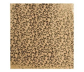 Χαρτόνι Scrapbooking 30cm x 30cm 216gr κραφτ & μεταλλικές λεπτομέριες Leopard  Χαρτόνι Scrapbooking 30cm x 30cm 216gr κραφτ & μεταλλικές λεπτομέριες Leopard