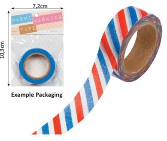 Washi tape 15mm x 8m Americana Stripe Washi tape 15mm x 8m Americana Stripe
