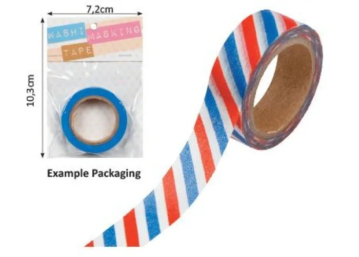 Washi tape 15mm x 8m Americana Stripe