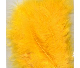 Φτερά Μαραμπού  8,5-12,5cm 15τεμ κίτρινο  Φτερά Μαραμπού  8,5-12,5cm 15τεμ κίτρινο