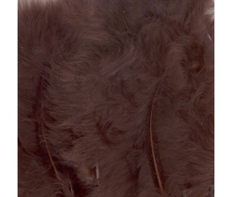 Φτερά Μαραμπού  8,5-12,5cm 15τεμ καφέ