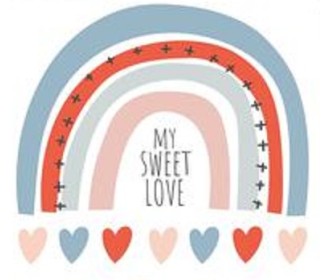 Ουράνιο τόξο My Sweet Love εκτύπωση σε ξύλο Ουράνιο τόξο My Sweet Love εκτύπωση σε ξύλο