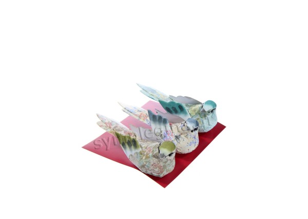 Σετ 3 πουλάκια romantic 10cm Σετ 3 πουλάκια romantic 10cm