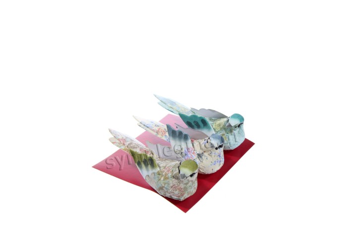Σετ 3 πουλάκια romantic 10cm Σετ 3 πουλάκια romantic 10cm