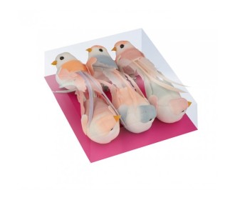 Διακοσμητικά πουλάκια Love Story 6τεμ 5cm x 2cm Διακοσμητικά πουλάκια Love Story 6τεμ 5cm x 2cm