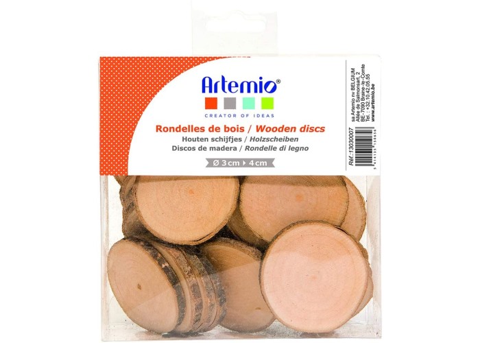 Ξύλινες ροδέλες 3cm - 4cm 180gr ( περίπου 40τεμ) Ξύλινες ροδέλες 3cm - 4cm 180gr ( περίπου 40τεμ)