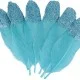 Γαλάζια Φτερά Με Glitter 6τεμ 11,5cm
