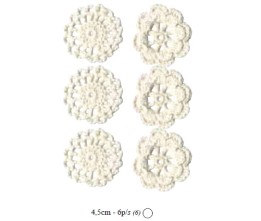 Βελονάκι λουλούδι λευκό