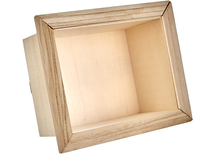 Ξύλινο κουτί με βάθος και παράθυρο 23.5 x 28.5 x 14cm Ξύλινο κουτί με βάθος και παράθυρο 23.5 x 28.5 x 14cm
