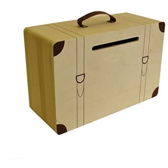 Ξύλινο κουτί ευχών, βαλίτσα 35x15x23cm Ξύλινο κουτί ευχών, βαλίτσα 35x15x23cm
