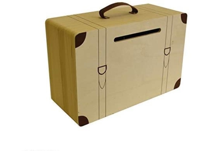 Ξύλινο κουτί ευχών, βαλίτσα 35x15x23cm Ξύλινο κουτί ευχών, βαλίτσα 35x15x23cm