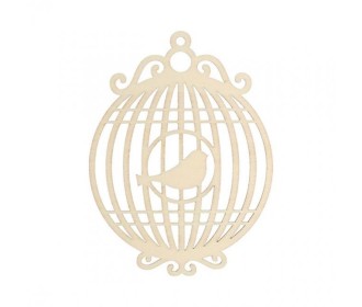 Ξύλινο κλουβί 10cm 3τεμ