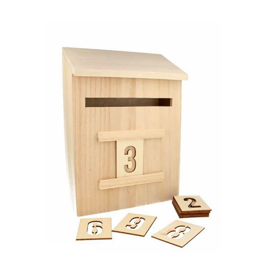 Ξύλινο κιβώτιο αλληλογραφιας 20x28cm Ξύλινο κιβώτιο αλληλογραφιας 20x28cm