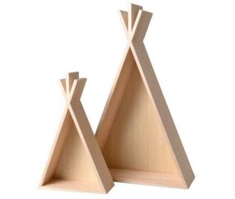 Σετ 2 ράφια ξύλινη σκηνή  45cm και 26cm Σετ 2 ράφια ξύλινη σκηνή  45cm και 26cm