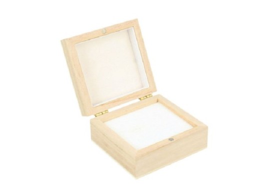 Ξύλινο κουτί για σκουλαρίκια 7x6.5x3.3cm Ξύλινο κουτί για σκουλαρίκια 7x6.5x3.3cm