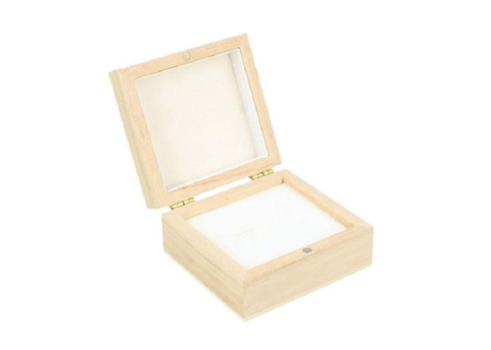 Ξύλινο κουτί για σκουλαρίκια 7x6.5x3.3cm Ξύλινο κουτί για σκουλαρίκια 7x6.5x3.3cm