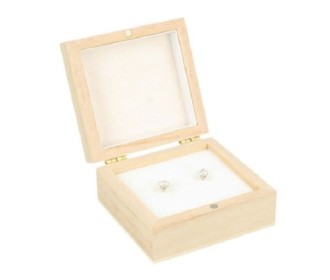 Ξύλινο κουτί για σκουλαρίκια 7x6.5x3.3cm Ξύλινο κουτί για σκουλαρίκια 7x6.5x3.3cm