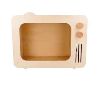 Ξύλινο ράφι vintage tv 30.8x12x24cm Ξύλινο ράφι vintage tv 30.8x12x24cm