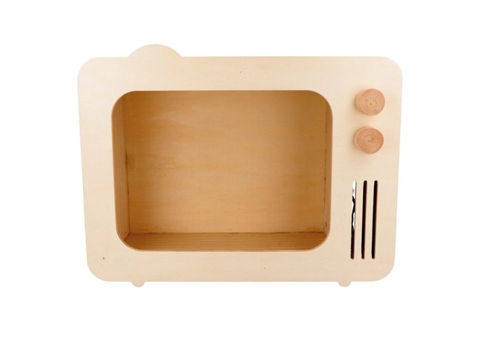 Ξύλινο ράφι vintage tv 30.8x12x24cm Ξύλινο ράφι vintage tv 30.8x12x24cm