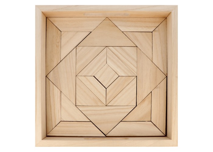 Ξύλινος δίσκος με puzzle 30x30x6cm Ξύλινος δίσκος με puzzle 30x30x6cm