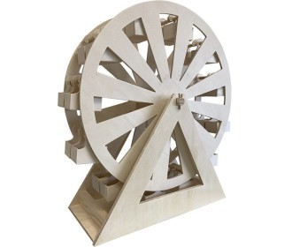 Ξύλινη Ρόδα Λούνα παρκ με 24 θέσεις 53.6x57.8x20.5cm Ξύλινη Ρόδα Λούνα παρκ με 24 θέσεις 53.6x57.8x20.5cm