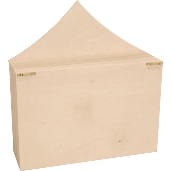 Ξύλινο ράφι σκηνή τσίρκου 32x10x34cm Ξύλινο ράφι σκηνή τσίρκου 32x10x34cm