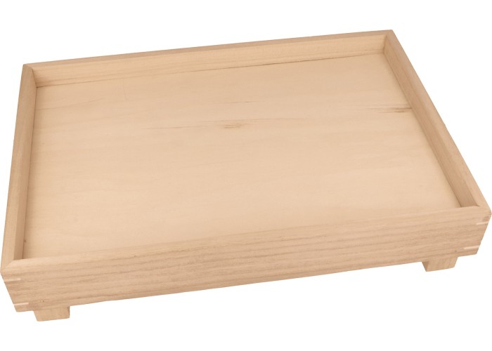 Ξύλινος δίσκος με πόδια 35x24x7,8cm Ξύλινος δίσκος με πόδια 35x24x7,8cm