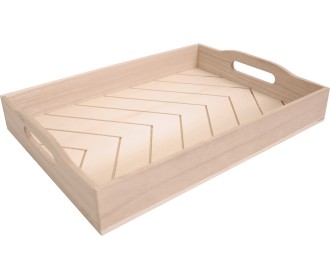 Ξύλινος δίσκος με περίτεχνη βάση 36,5x26,5x6cm Ξύλινος δίσκος με περίτεχνη βάση 36,5x26,5x6cm