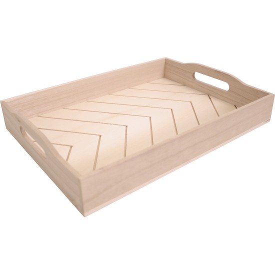 Ξύλινος δίσκος με περίτεχνη βάση 36,5x26,5x6cm Ξύλινος δίσκος με περίτεχνη βάση 36,5x26,5x6cm